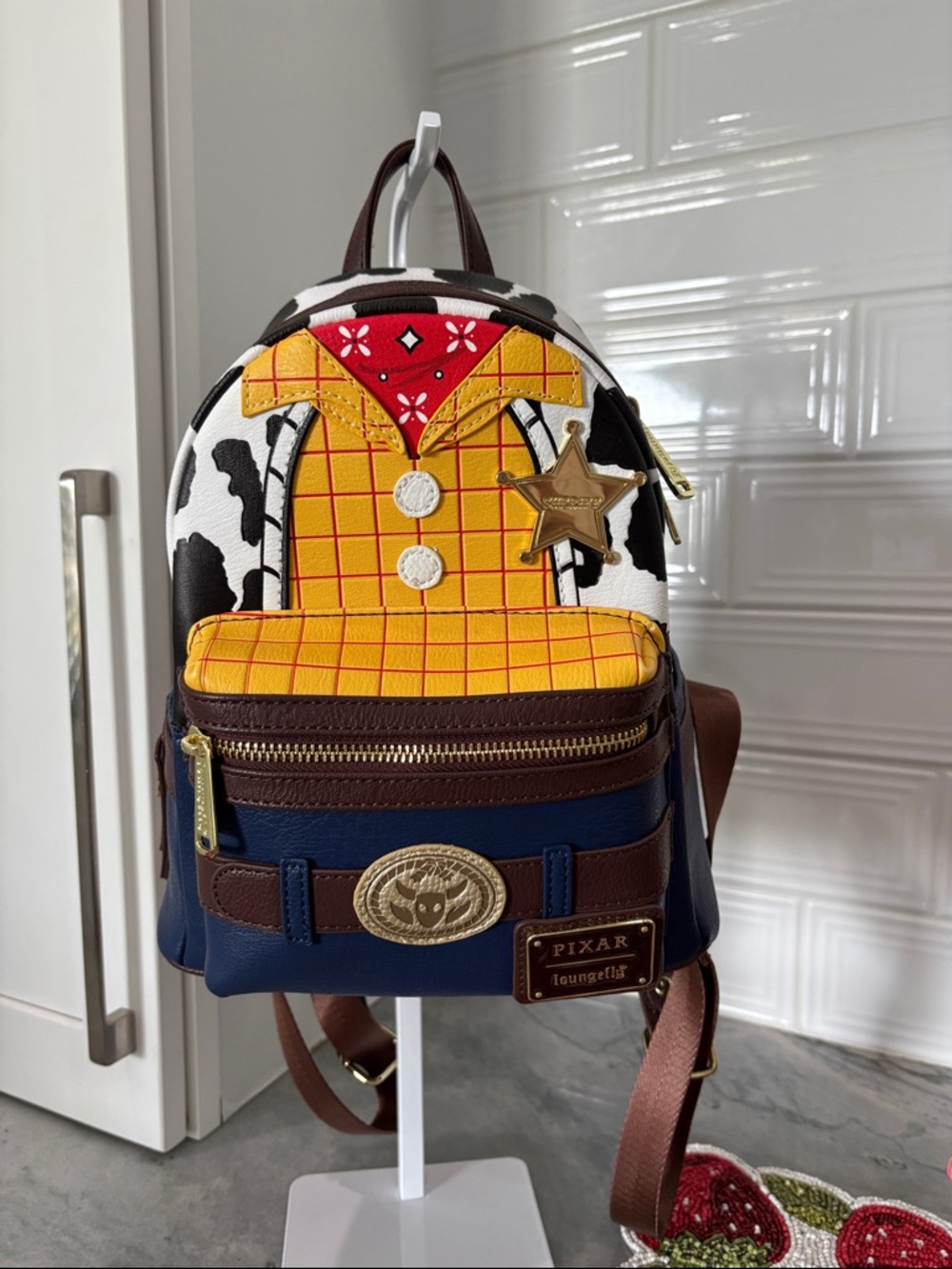 Disney Pixar Loungefly Woody Sheriff Mini Backpack